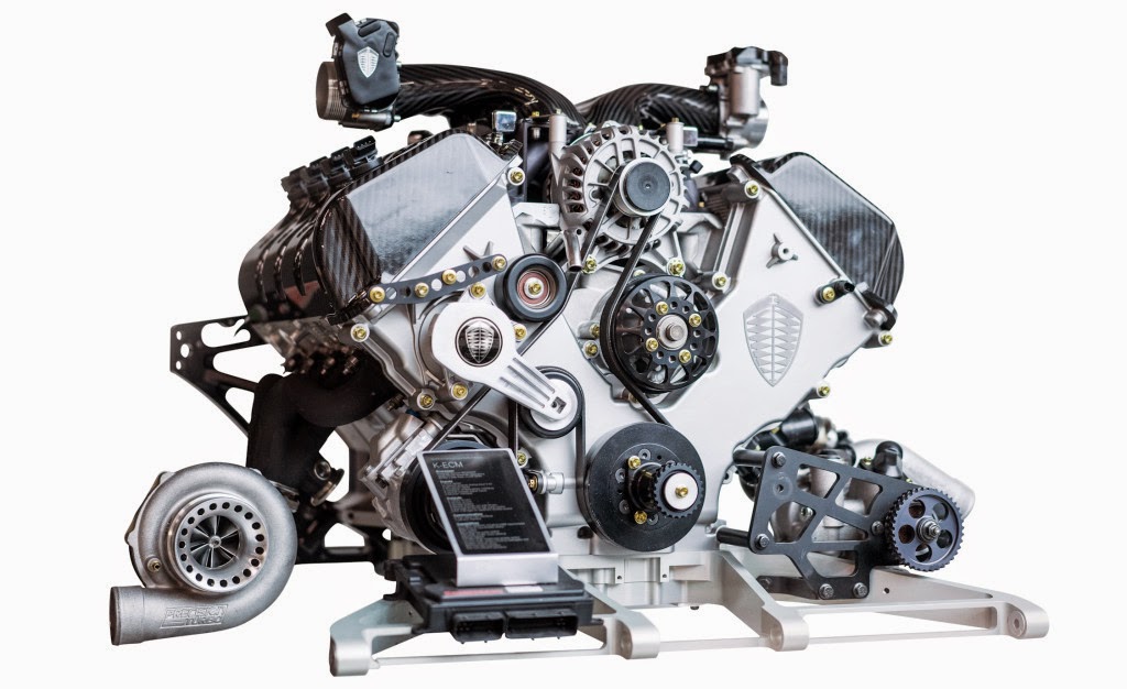 Двигатель Koenigsegg One: 1